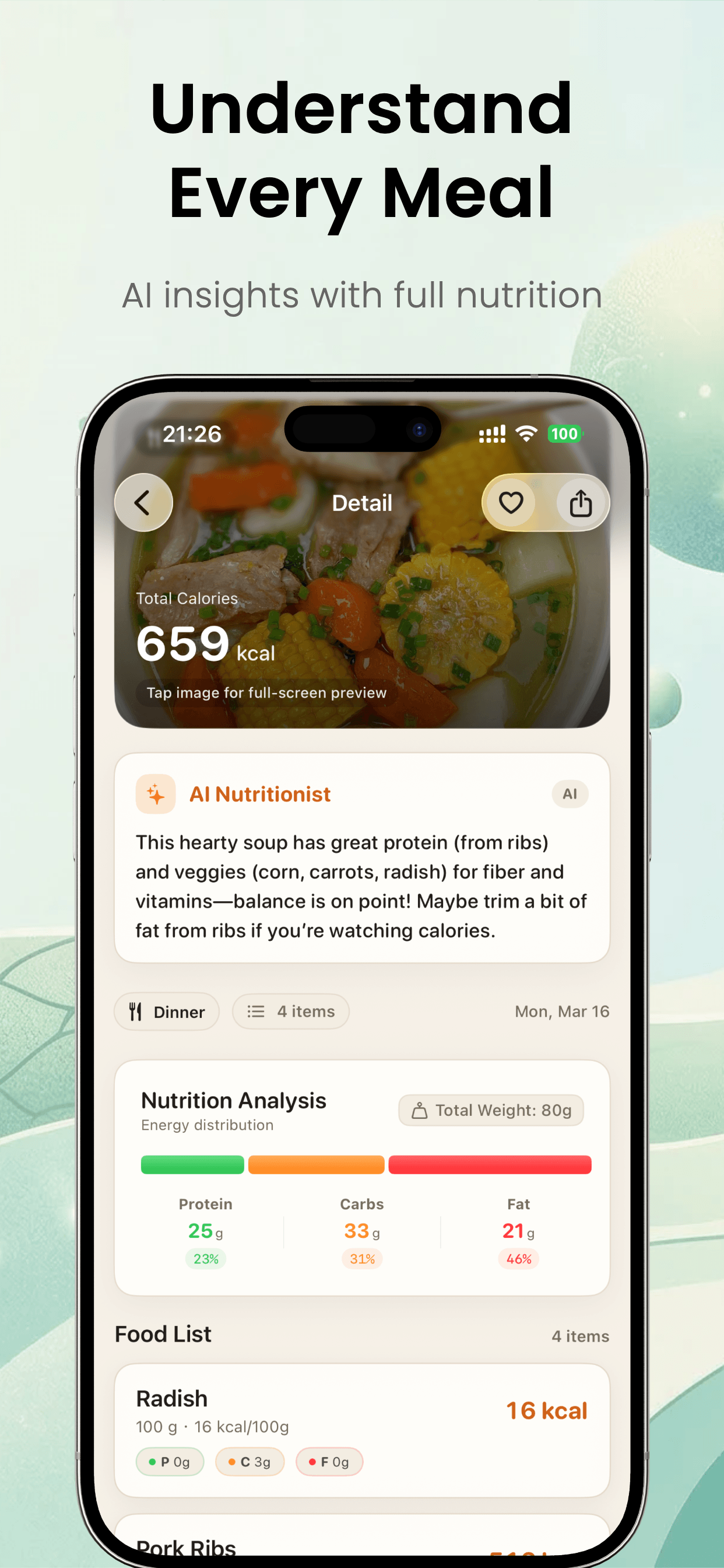 Kacha 餐食解析截图